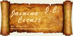 Jasmina Cicmil vizit kartica